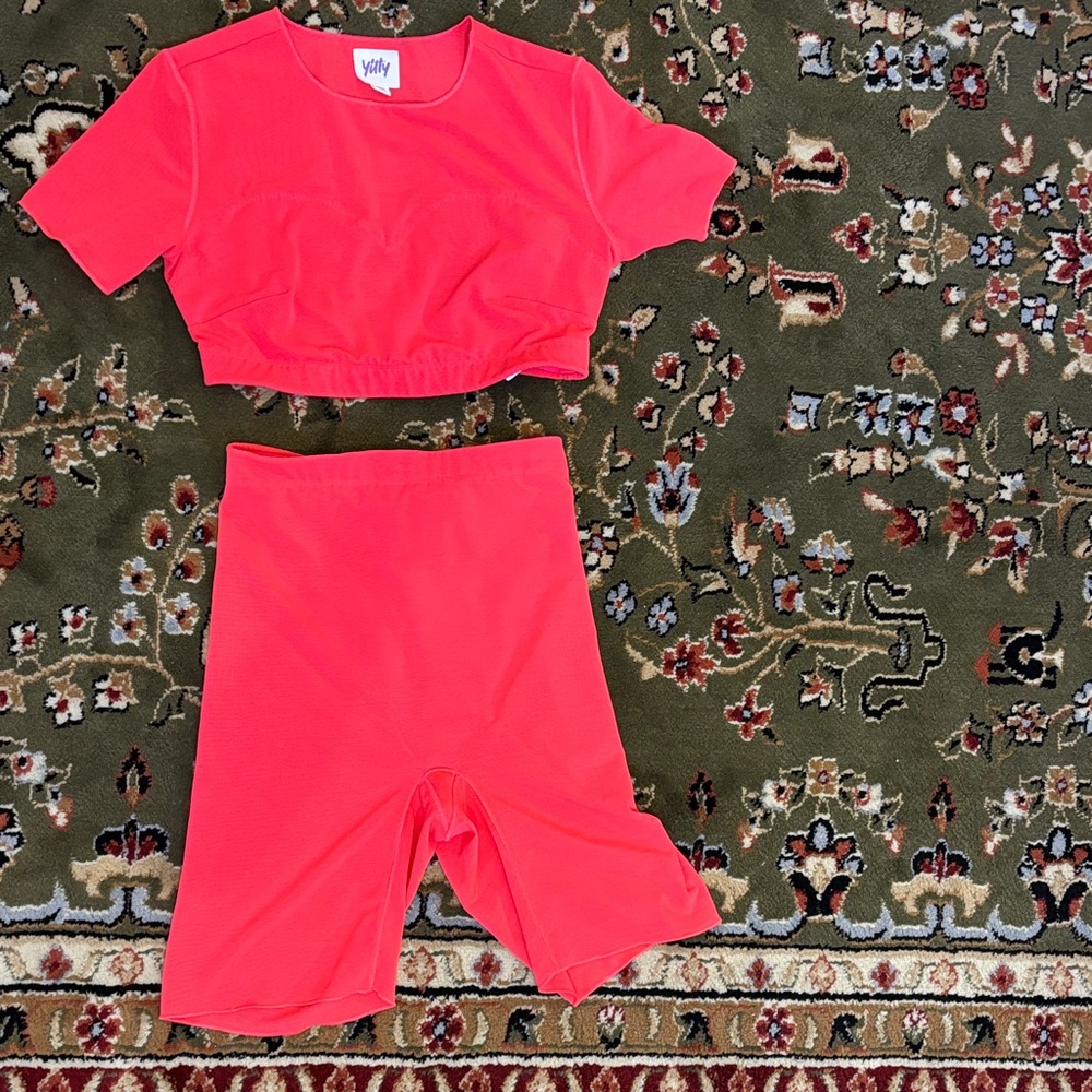Fabletics hot pink Two-Piece Set